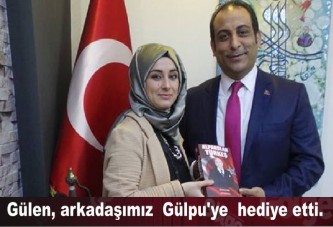 Gülen, arkadaşımız Gülpu'ye hediye etti.