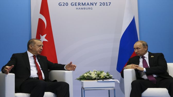 Hamburgda Erdoğan-Putin görüşmesi