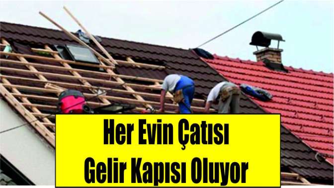 Her evin çatısı gelir kapısı oluyor