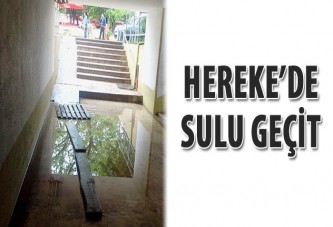 Hereke’de sulu geçit