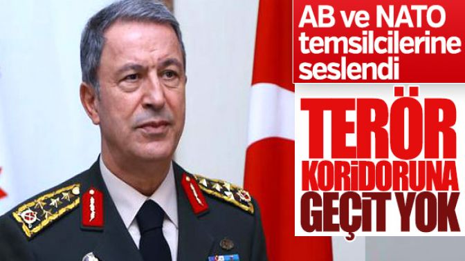 Hulusi Akar ABDde NATO ve AB temsilcilerine seslendi