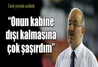 Hüseyin Çelik: Onun kabine dışı kalmasına şaşırdım