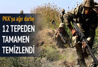 İkiyaka dağları PKK'dan temizlendi