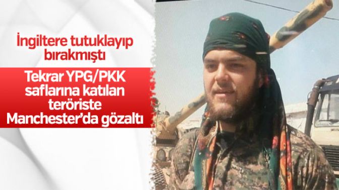 İngilterede PYD/PKKlı terörist gözaltına alındı