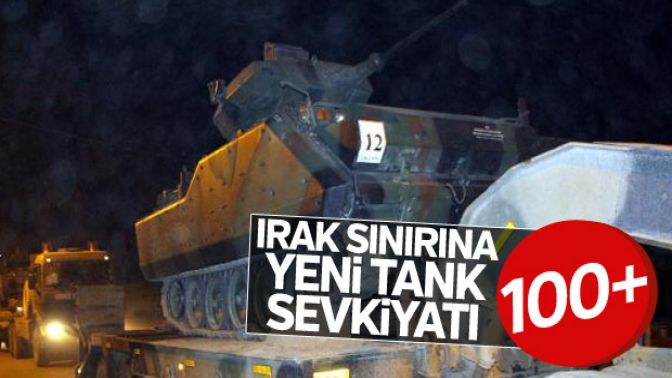 Irak sınırına tank sevkiyatı