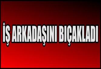 İŞ ARKADAŞINI BIÇAKLADI