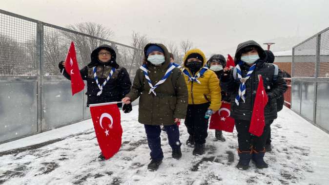 İzcilerden Çanakkale Şehitleri Saygı Yürüyüşü