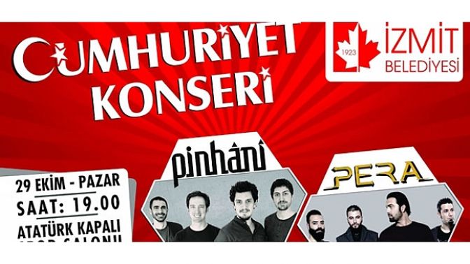 İzmit Belediyesinden Cumhuriyet Konseri