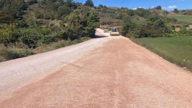 İzmit Gökçeören - Çeribaşı Topallar köy yoluna konfor geliyor