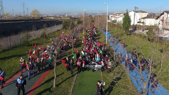 KARTEPE’DEN KUDÜS’E DESTEK YÜRÜYÜŞÜ