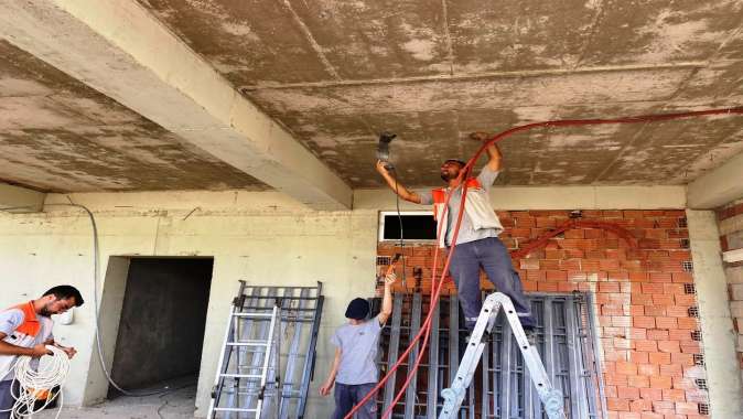 Kartepe Kent Meydanı Cami’nde çalışmalar sürüyor