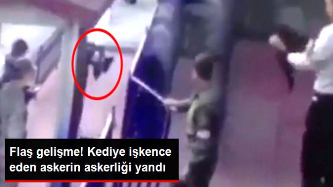 Kediye İşkence Eden Askerin Askerliği Uzatıldı