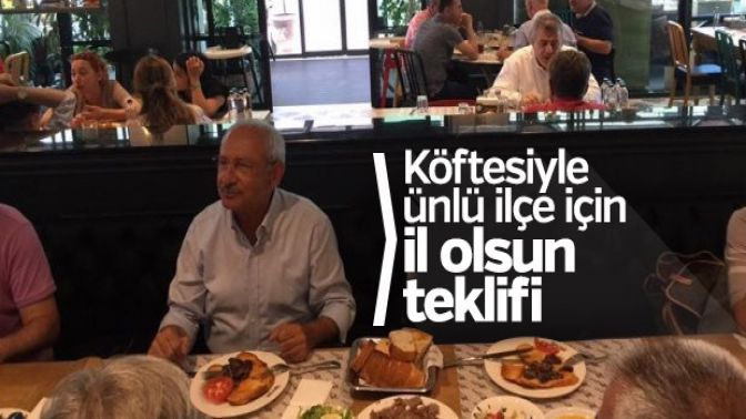 Kemal Kılıçdaroğlundan İnegöl il olsun teklifi