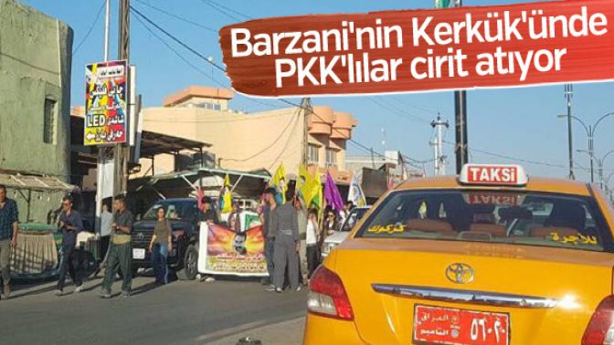 Kerkükte PKK gösterisi