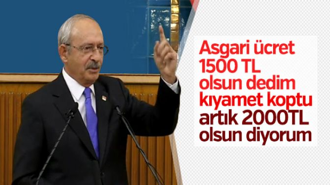 Kılıçdaroğlunun asgari ücret teklifi