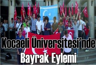 Kocaeli Üniversitesi'nde bayrak eylemi