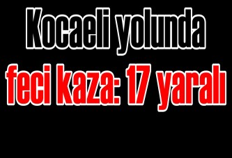 Kocaeli yolunda feci kaza: 17 yaralı