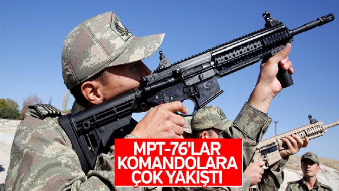 Komandolara yerli üretim MPT-76 dağıtıldı