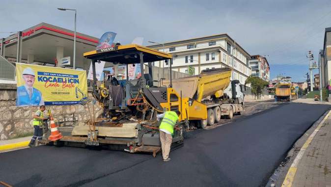 Körfez Abdülhamid Han Caddesi asfaltlandı