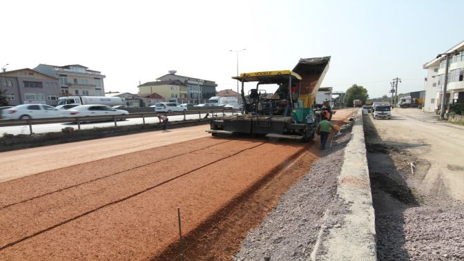 Köseköy Kavşağı’nın Kuzey Yan Yolu yapılıyor