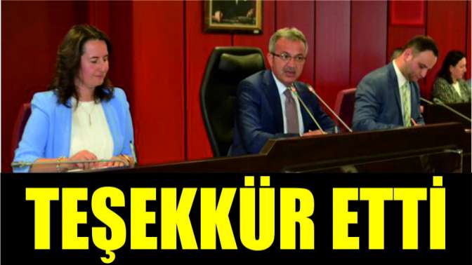 Köşker mayıs meclisinde teşekkür etti!