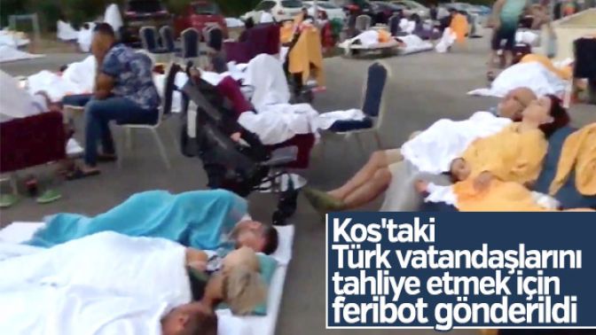 Kostaki Türk turistler tahliye edilecek