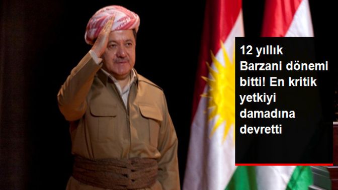 Kuzey Irakta 12 Yıllık Barzani Dönemi Bitti! Başkomutanlık Yetkisini Neçirvan Barzaniye Devretti