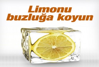 Limonu buzluğa koyun