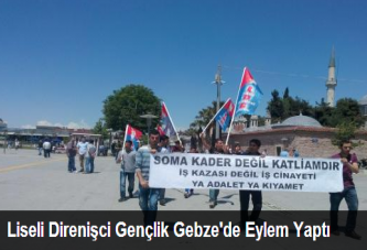 Liseli Direnişci Gençlik Gebze'de Eylem Yaptı