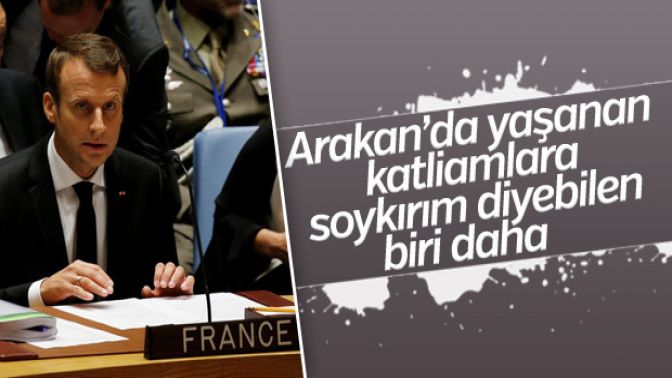 Macron: Arakanda yaşananlar soykırımdır