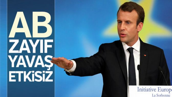 Macrondan ABye eleştiriler