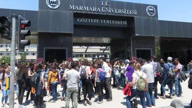 Maramara Üniversitesi’nde Taciz protestosu