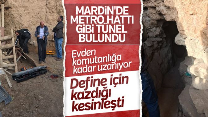 Mardin’de bir evden Garnizon Komutanlığına tünel bulundu