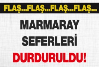 Marmaray seferleri durduruldu