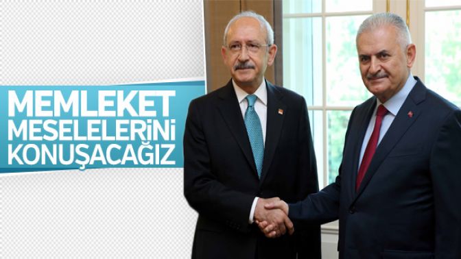 Mecliste Başbakan Yıldırım - Kılıçdaroğlu görüşmesi