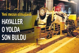 Metrobüs yolunda acı son