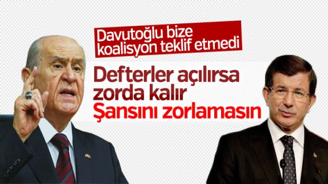 MHPden Davutoğluna bir tepki daha