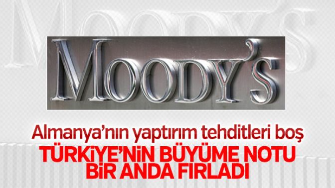 Moodys Türkiyenin büyüme tahminini yükseltti