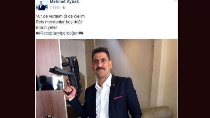 MP5’li paylaşım yapan AKP’li serbest bırakıldı