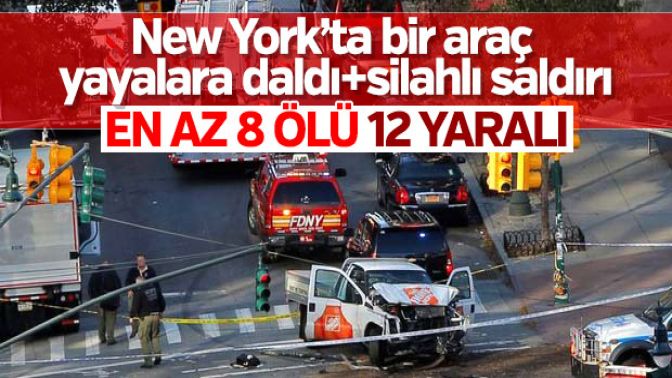 New Yorkta bir araç yayaların arasına daldı