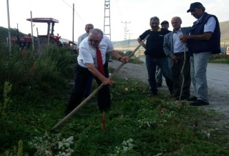 Otları biçen Öğüt ustalığını gösterdi