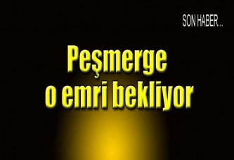 Peşmerge o emri bekliyor