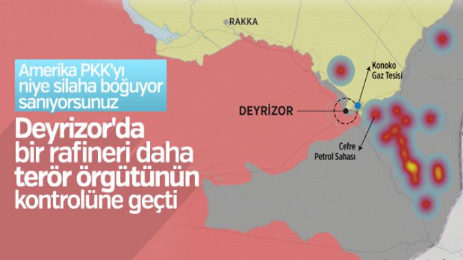 PKKlı teröristler Deyrizorda petrol sahalarına ulaştı