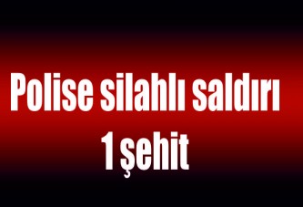 Polise silahlı saldırı: 1 şehit