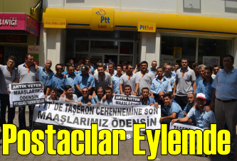 Postacılar eylem yaptı