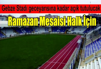 Ramazan mesaisi halk için