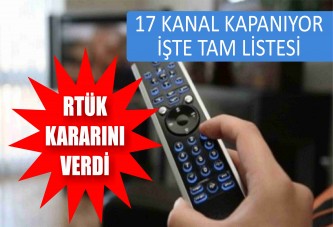 RTÜK'ten 17 kanala kapatma cezası