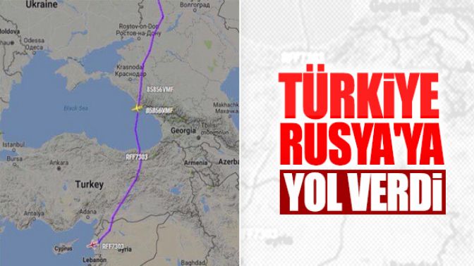 Rus ordusu Türk hava sahasını kullanmaya başladı