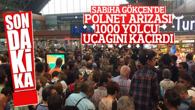 Sabiha Gökçende pasaport kontrolleri durdu