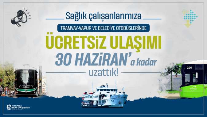 Sağlık çalışanları ve eczacılara ücretsiz ulaşım 3 ay daha uzatıldı